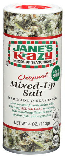 Wholesale Jane s Krazy Mixed-Up Seasonings Original Mixed-Up Salt 4 oz-12.0ct Case Bulk