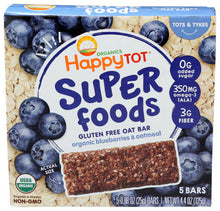 Wholesale HappyTot Superfoods Oat Bars Blueberries Oatmeal Organic 4.4oz- Bulk