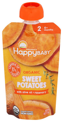 Wholesale HappyBaby Organic Sweet Potatoes With Olive Oil + Rosemary 4.0oz- Bulk