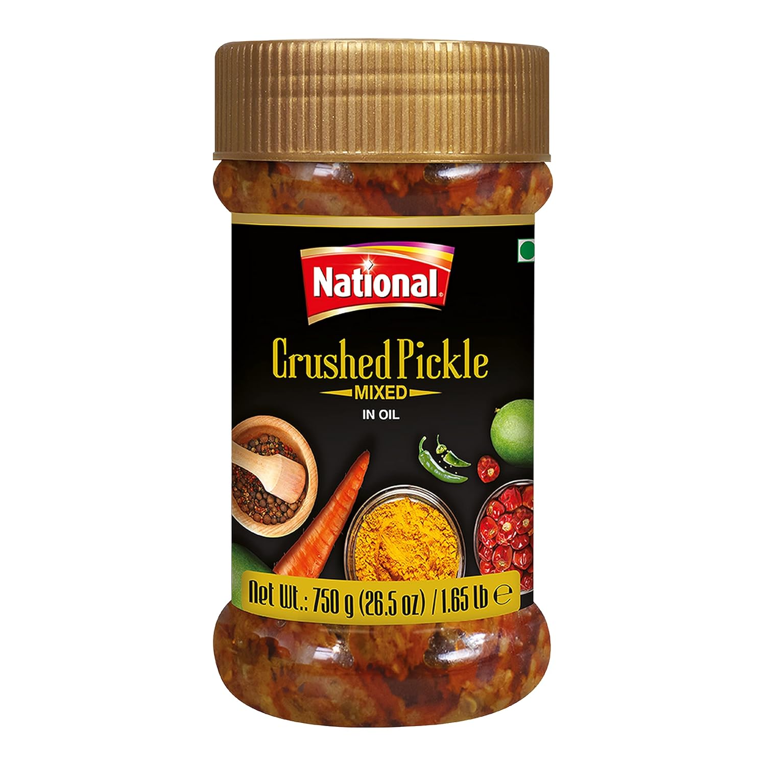 Wholesale National Crushed Mixed Pickles 750g-6 Ct Case Bulk