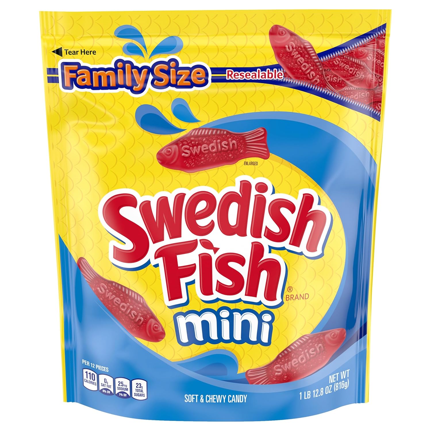 Swedish Fish Mini Family Size 1.8 Lb Bag