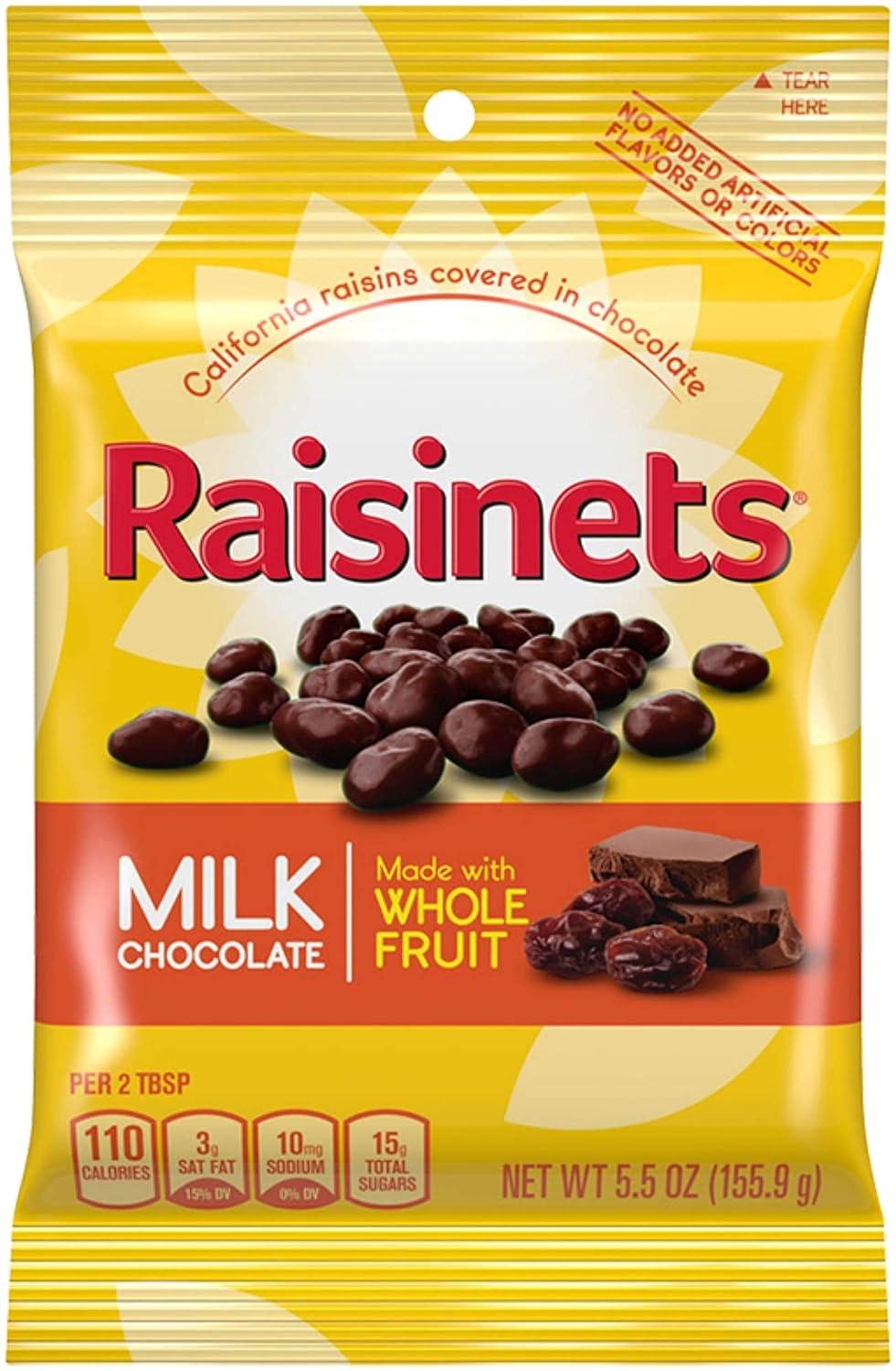 Raisinettes Milk Chocolate Covered Raisins 5.5 Oz Bag