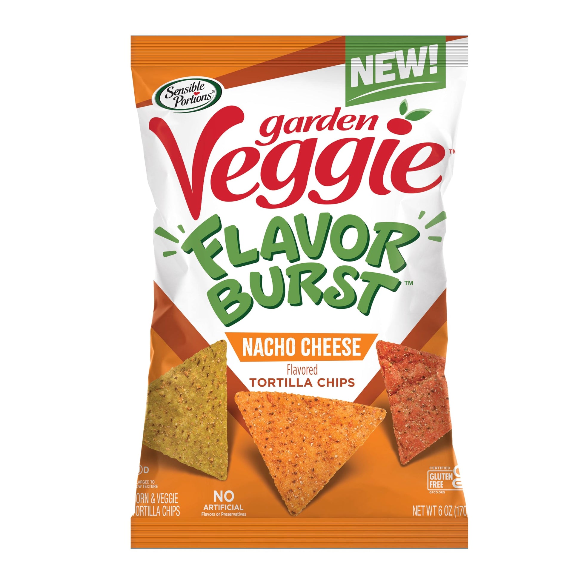 Wholesale Sensible Portions Garden Veggie Flavor Burst Nacho Cheese 6 Oz Bag- Bulk