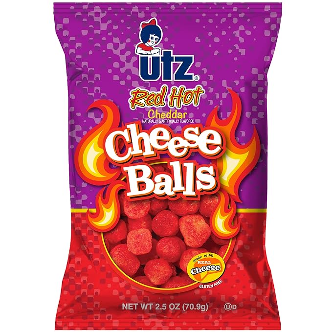 Utz Red Hot Cheese Balls 2.5 oz