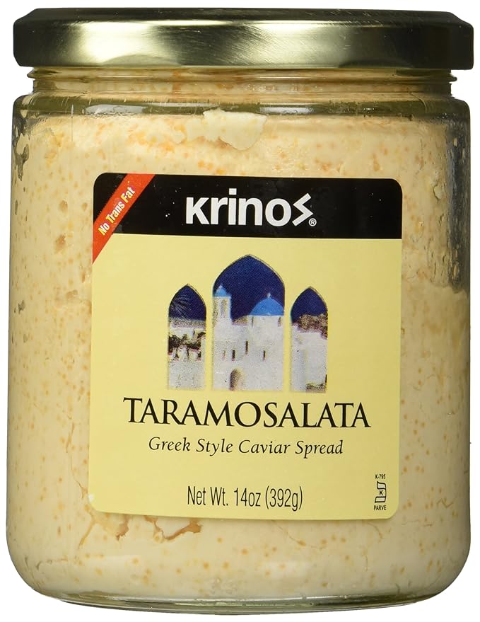 Krinos Taramosalata Greek Style Caviar Spread 14oz Jar