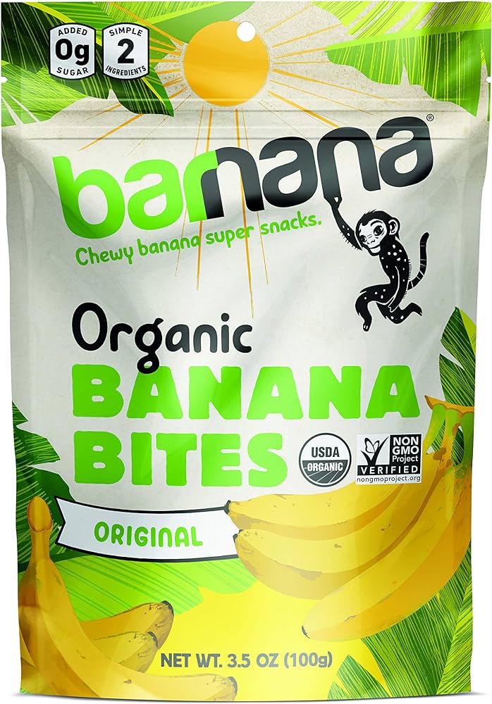 Barnana Organic Chewy Banana Bites Original 3.5 Oz