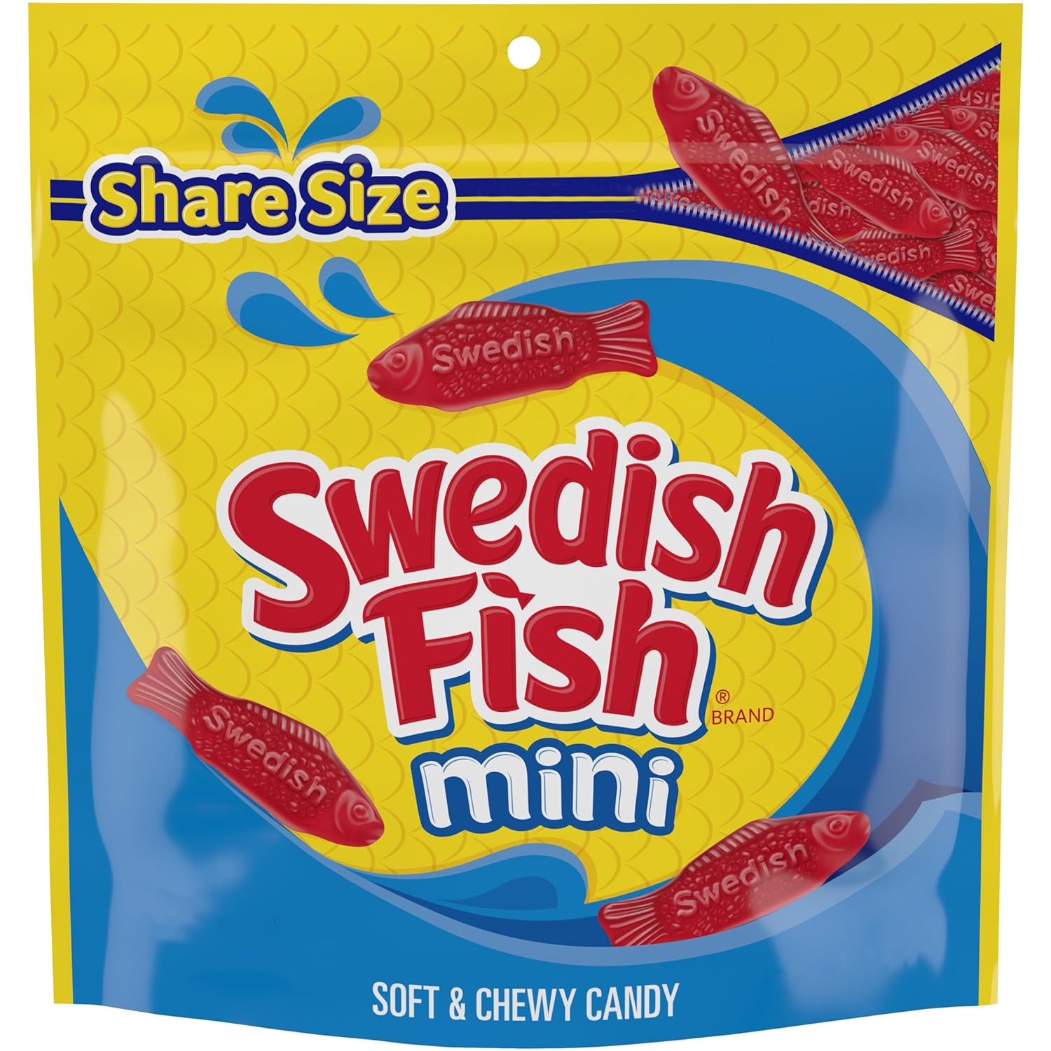 Swedish Fish Mini Red Fish Share Size 12 Oz Bag