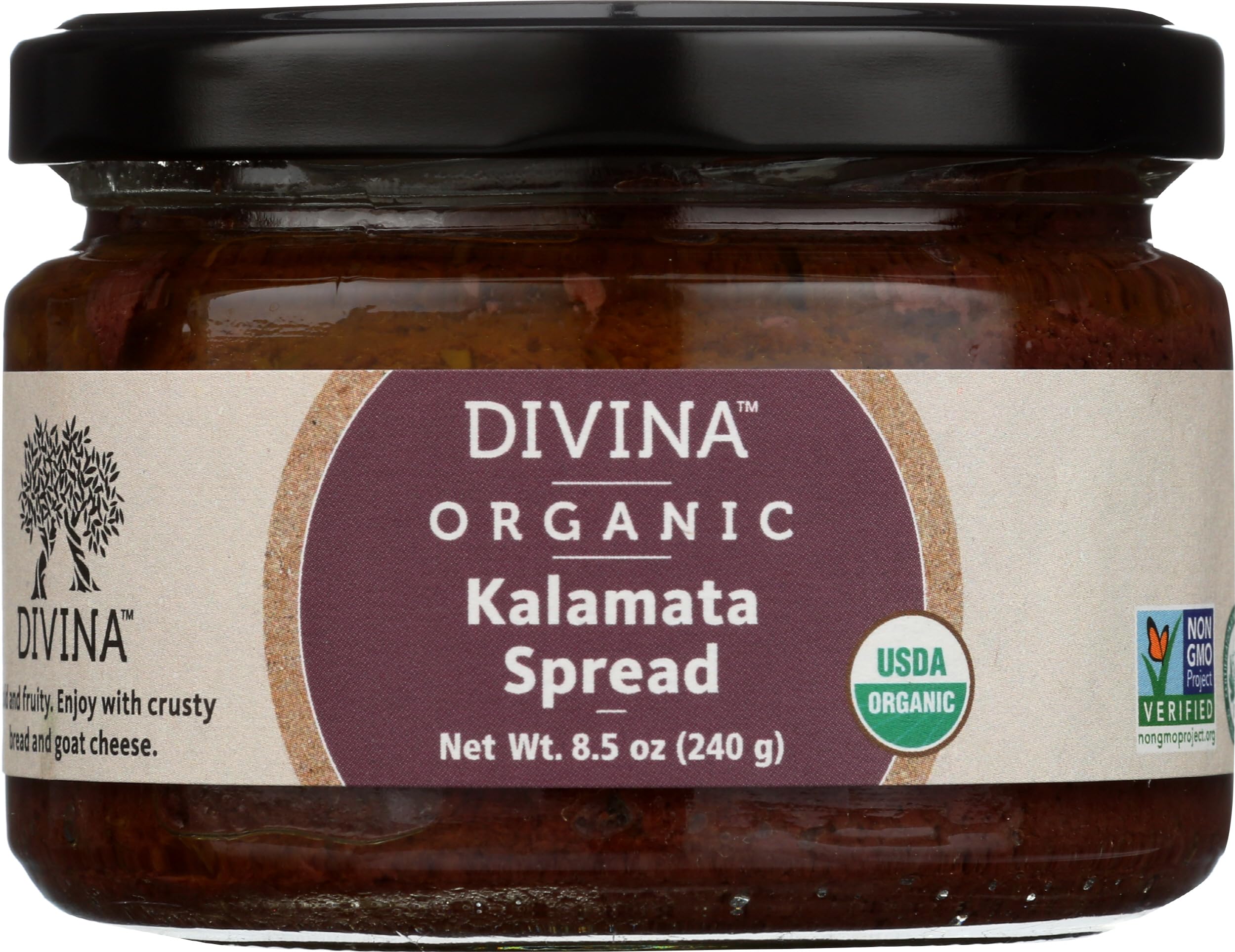 Divina Organic Kalamata Olive Spread 8.5oz 6ct