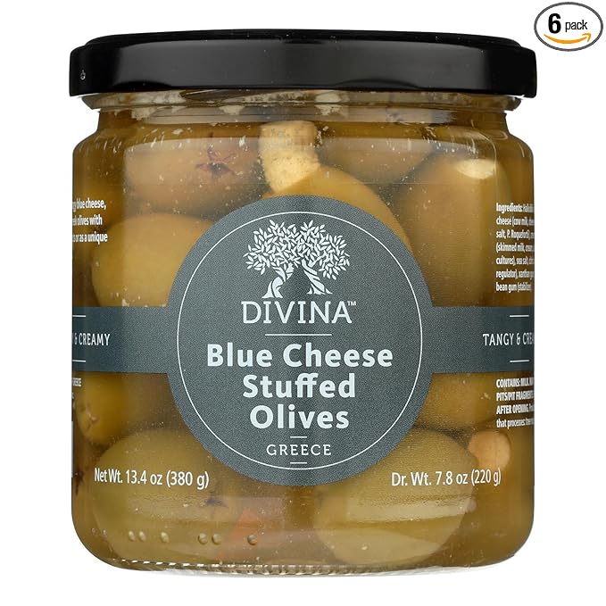 Divina Olives Stuffed With Blue Cheese 7.8oz 6ct