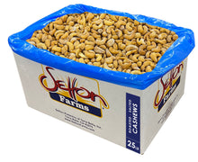 Wholesale Setton Farms Roasted/Unsalted Cashews 25 lb Bulk Box- Bulk