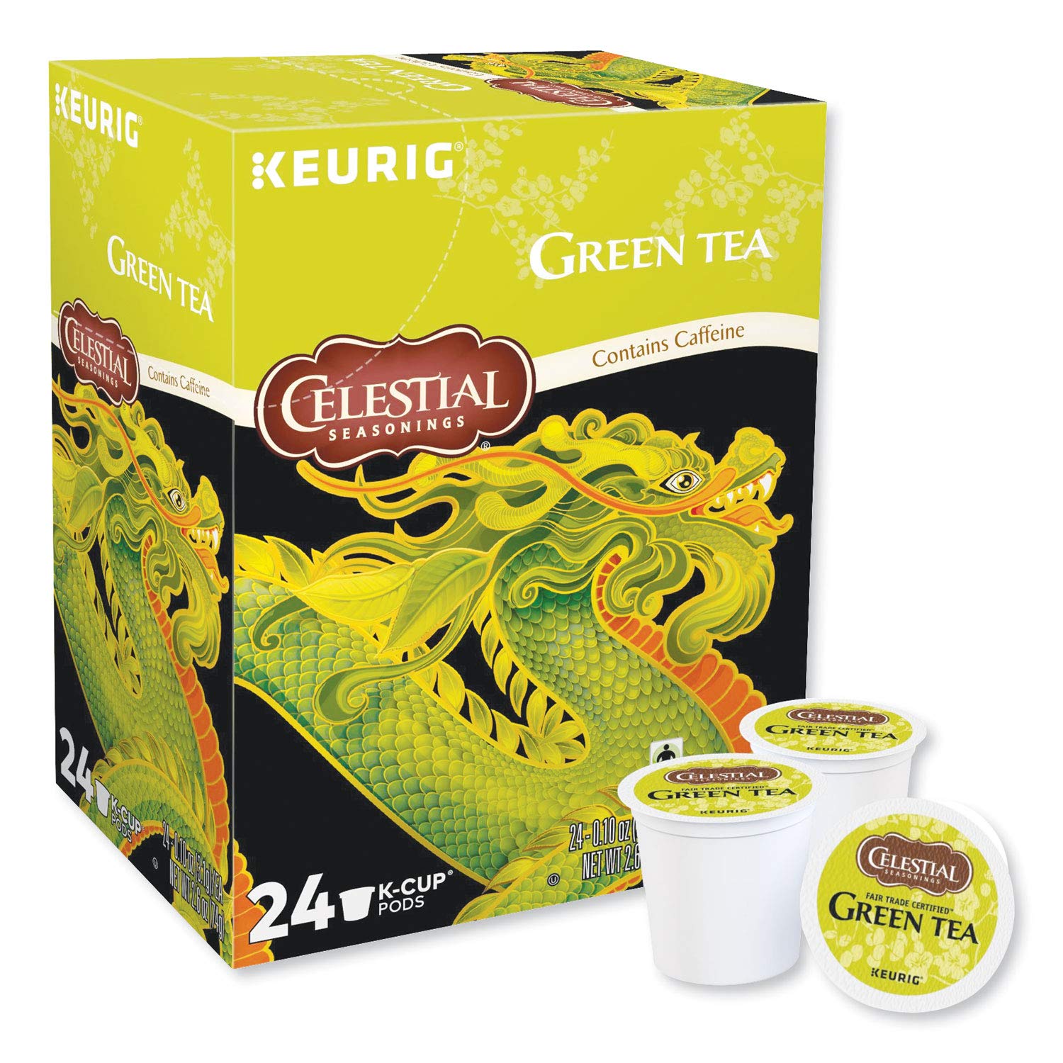 Celestial Seasonings Authentic Green Tea K-Cup 24ct Box