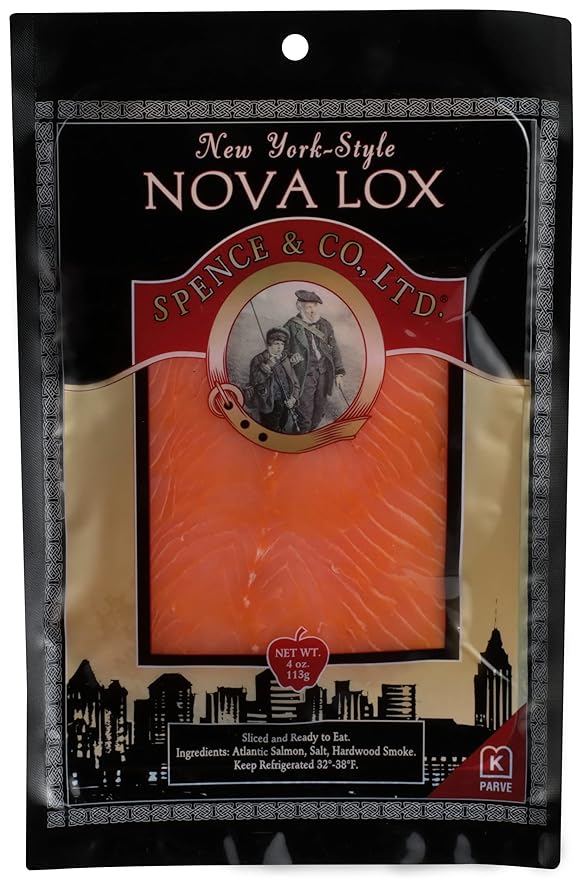 Spence & Co Nova Lox NY Style Salmon 4oz 6ct