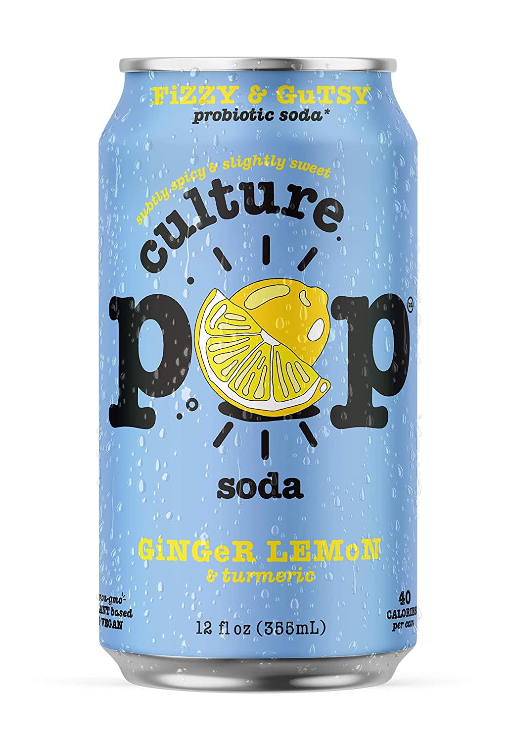 Culture Pop 6/4Pk 12 Oz Ginger Lemon