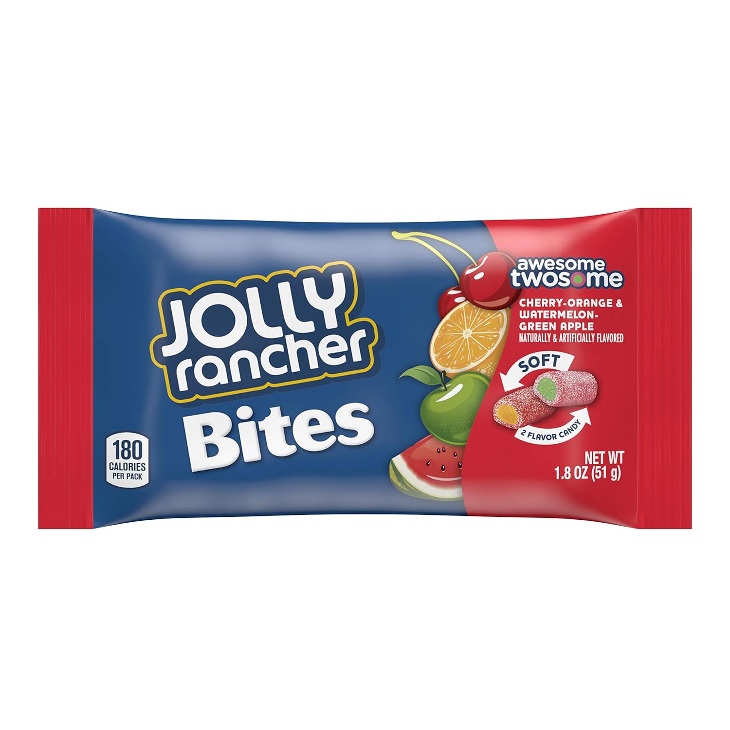 Jolly Rancher Awesome Twosome Chews 1.8 Oz Pack