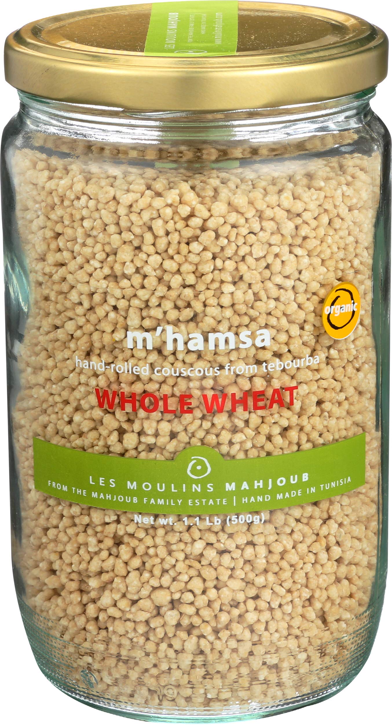 Les Moulins Mahjoub Whole Wheat Hand rolled Couscous Organic 500g 12ct