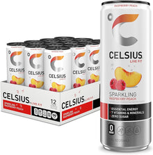 Celsius 12/12 Oz Sparkling Raspberry Peach