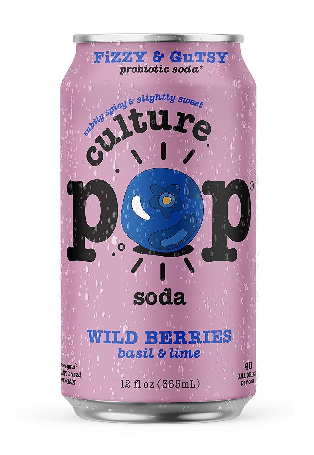 Wholesale Culture Pop 6/4Pk 12 Oz Wild Berry-24 Ct Case Bulk