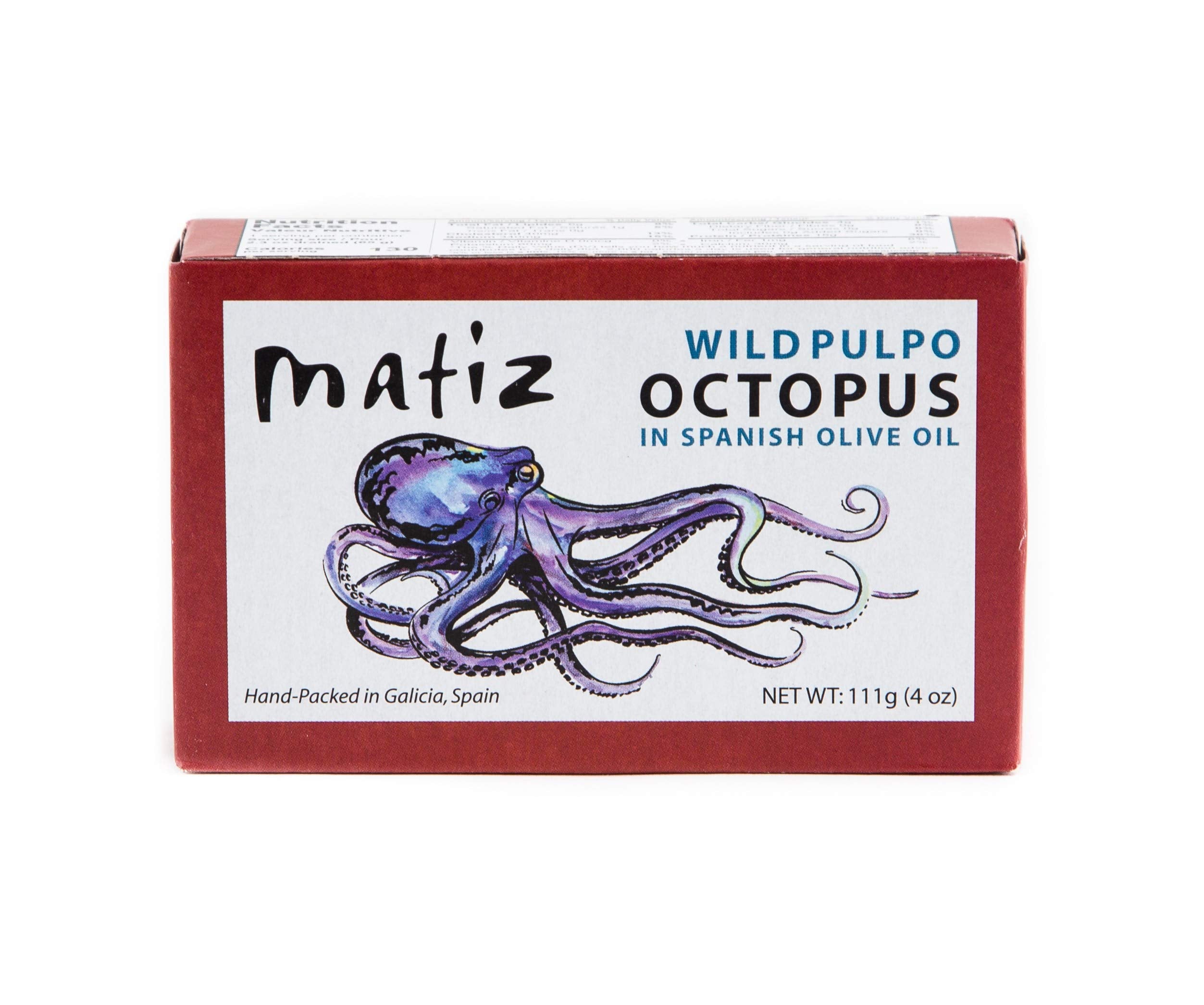 Wholesale Matiz Spain Octopus in Olive Oil 4.2 oz-12ct Case Bulk