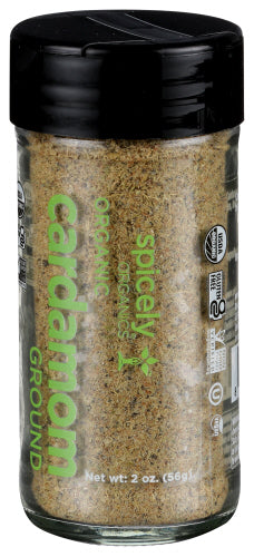 Spicely Organics Ground Organic Cardamom 2 oz Shaker