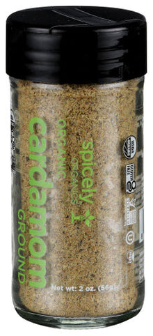 Wholesale Spicely Organics Ground Organic Cardamom 2 oz Shaker- Bulk