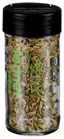 Wholesale Spicely Organics Organic Fennel Seeds 1.1 Oz Shaker- Bulk