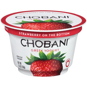 Wholesale Chobani Strawberry Greek Yogurt 5.3oz-12ct Case Bulk