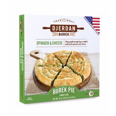 Wholesale Djerdan Spinach and Cheese Burek 850g box-8 Ct Case Bulk