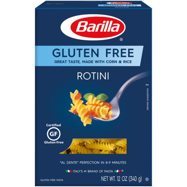 Wholesale Gluten Free Rotini Pasta Barilla 12 OZ-8 Ct Case Bulk