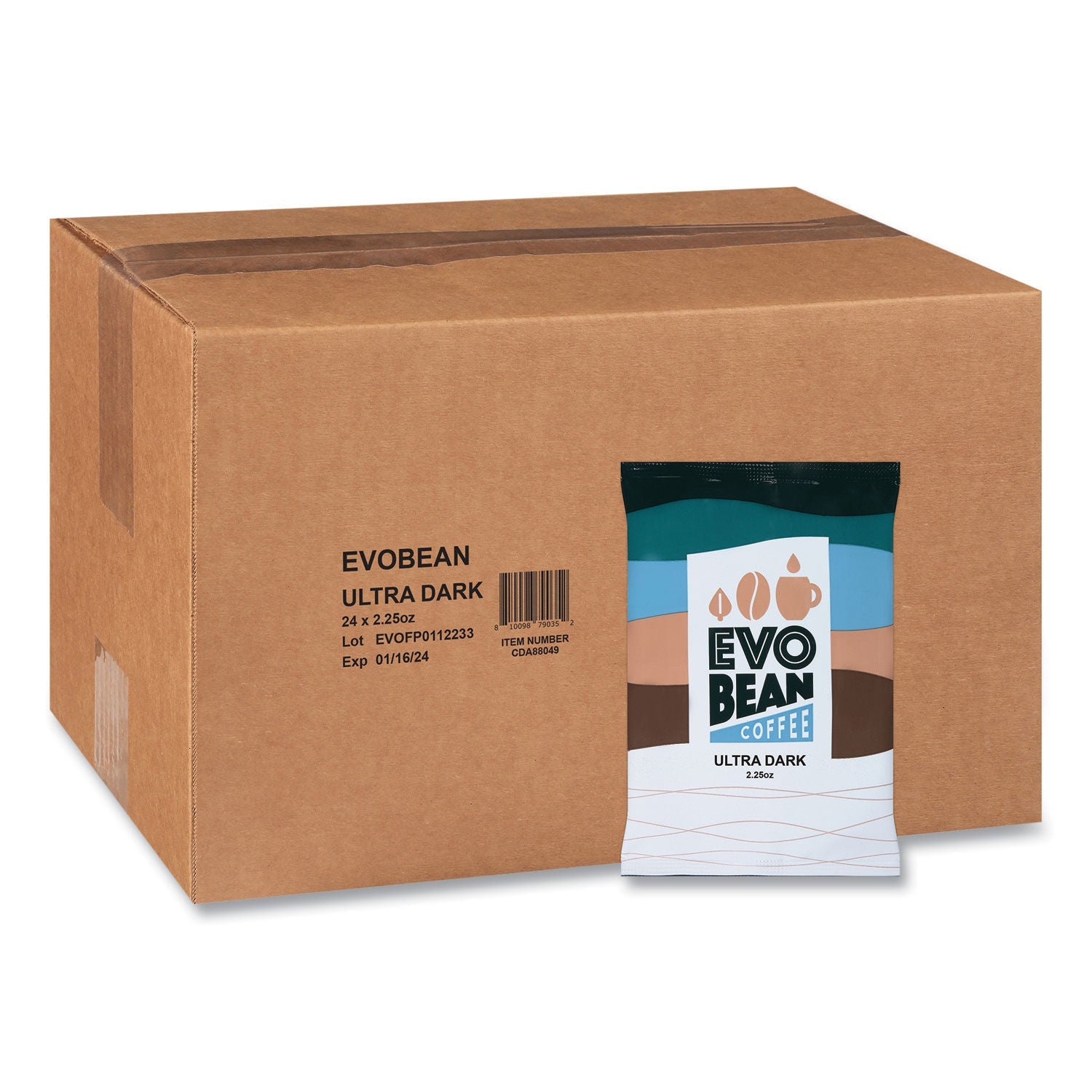Evobean Dark Coffee Ground 2 Lb Box