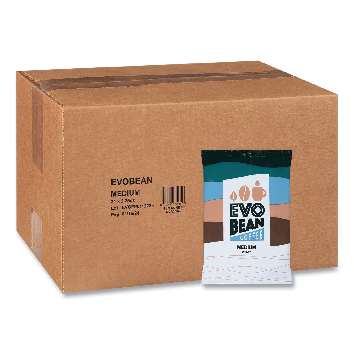 Evobean Medium Coffee Whole Bean 2 Lb Box