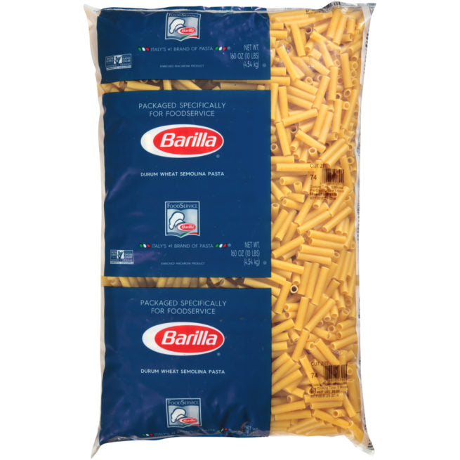 Barilla Cut Ziti – Bulk Pasta 10 LB