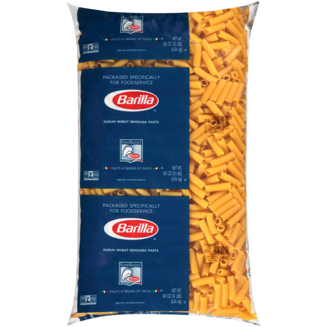 Barilla Rigatoni – Bulk Pasta 10 LB