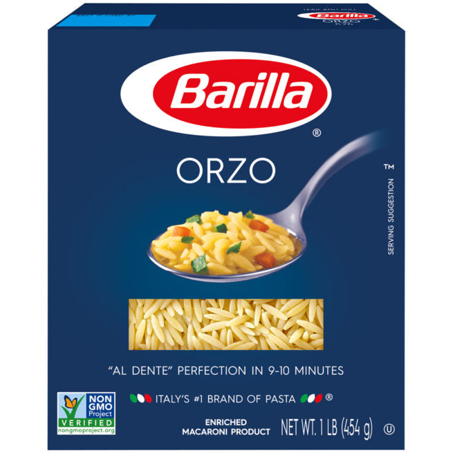 Wholesale Orzo Pasta Barilla 1 LB-16 Ct Case Bulk