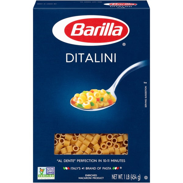 Wholesale Ditalini Pasta Barilla 1 LB-16 Ct Case Bulk