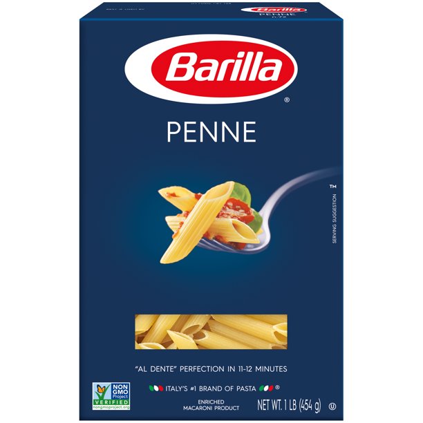 Wholesale Penne Rigate Pasta Barilla 1 LB-12 Ct Case Bulk