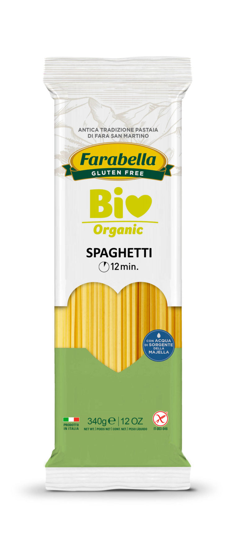 Farabella Organic Gluten Free Spaghetti 340 GR