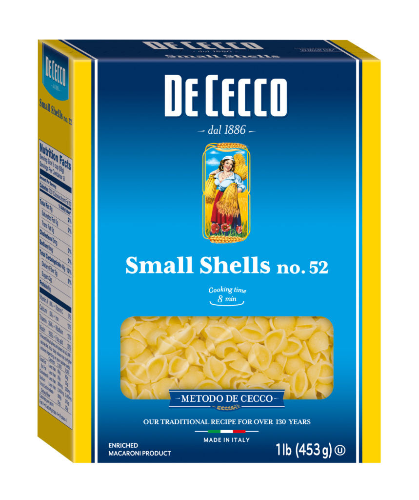 Wholesale De Cecco Small Shells Pasta 16 OZ-20ct Case Bulk