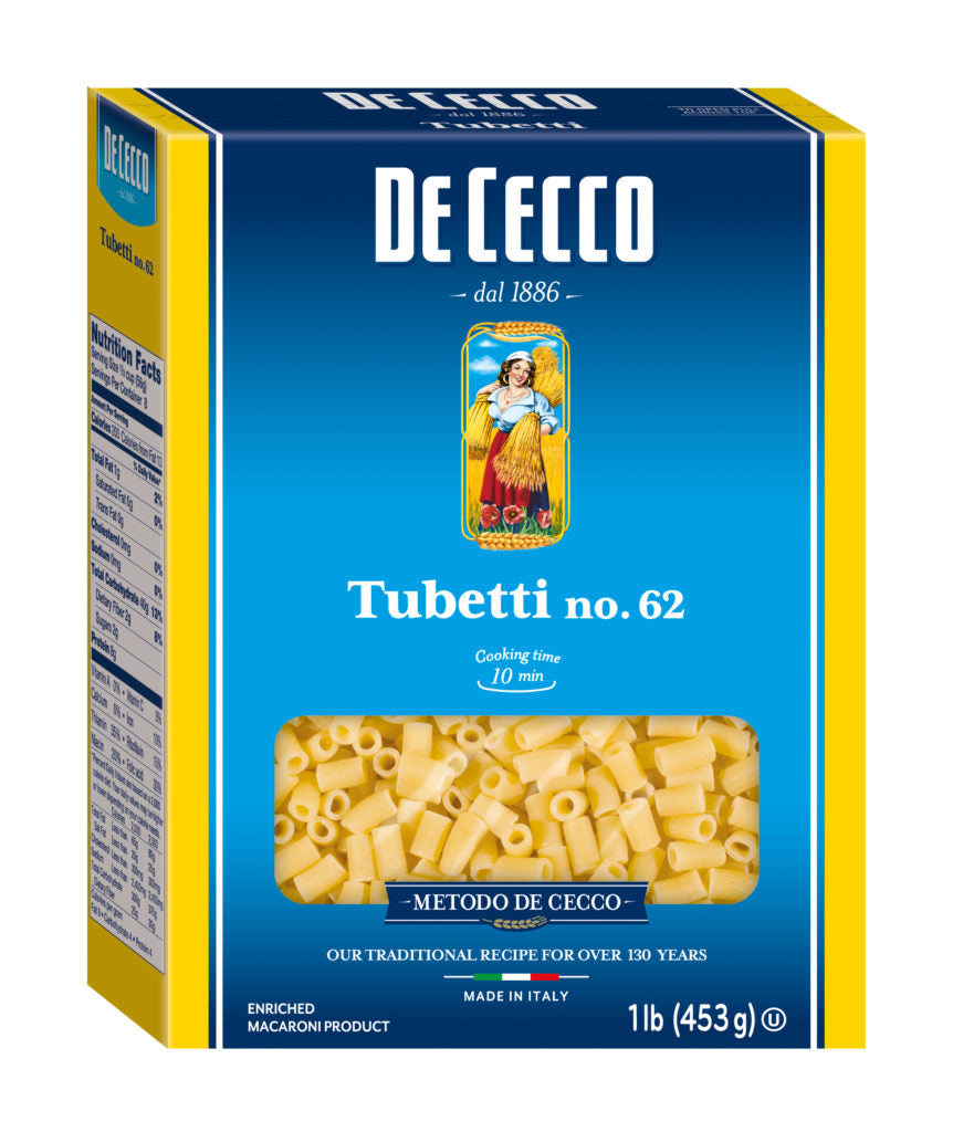 De Cecco Tubetti Pasta 16 OZ