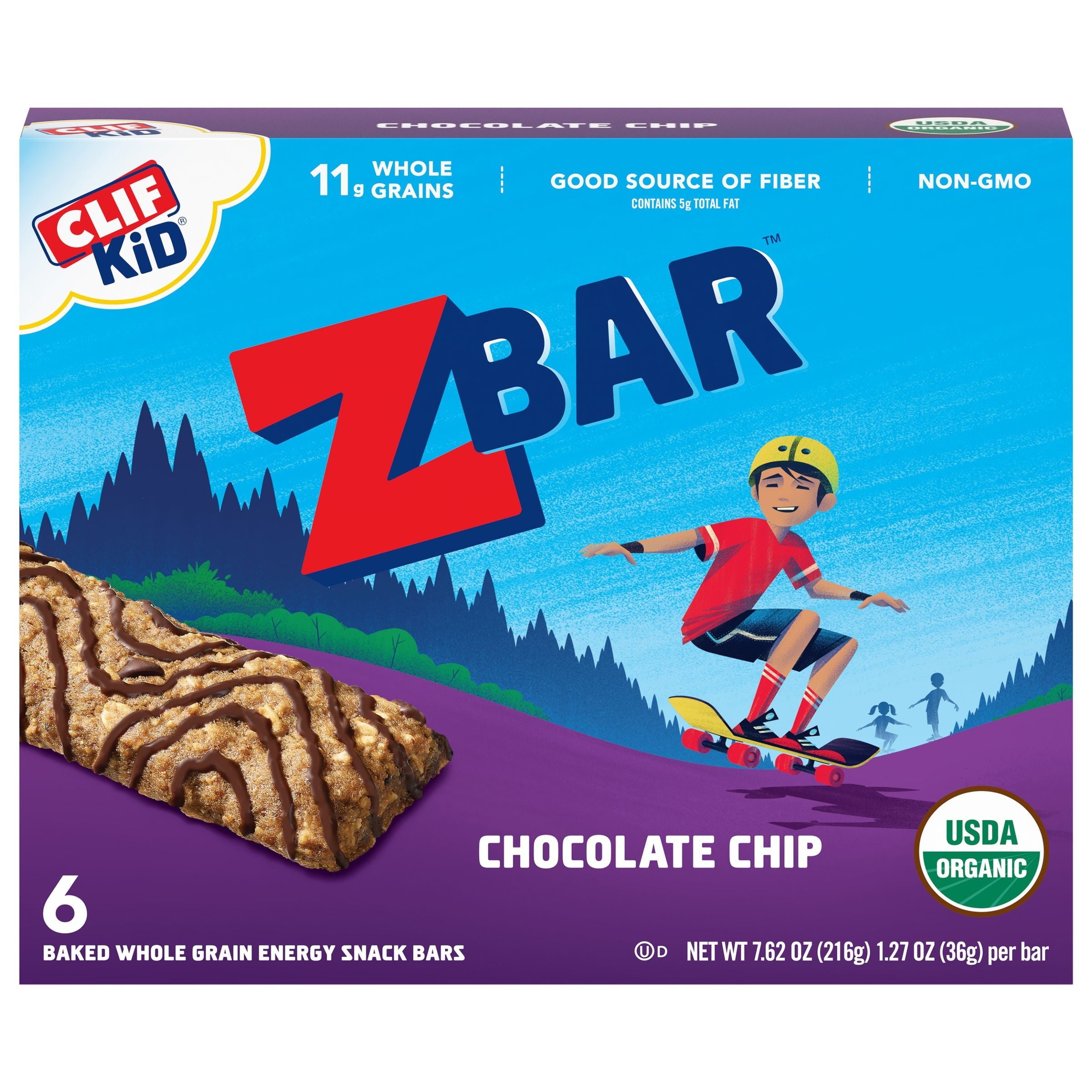 Clif Kid ZBar Chocolate Chip 7.62 Oz Box