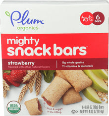 Wholesale Plum Organics Mighty Snack Bar Strawberry with Spinach 4.0oz- Bulk