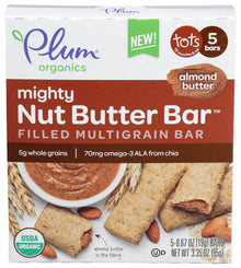 Wholesale Plum Organics Mighty Nut Almond Butter Bar 3.35oz- Bulk
