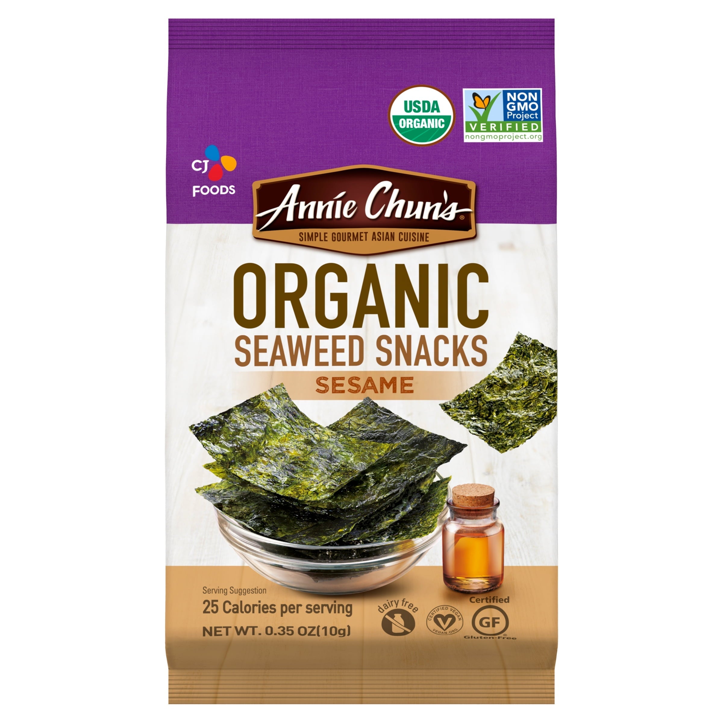 Annie Chun s Organic Sesame Seaweed Snacks 0.35 oz Bag