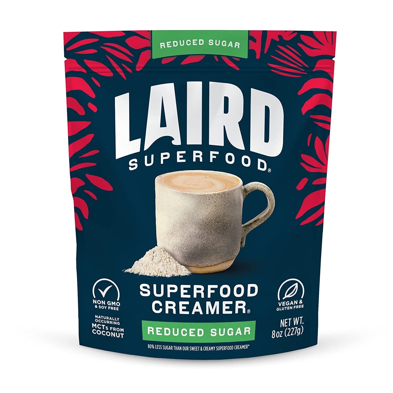 Laird Superfood Reduced Sugar Superfood Creamer Unsweetened 8 Oz