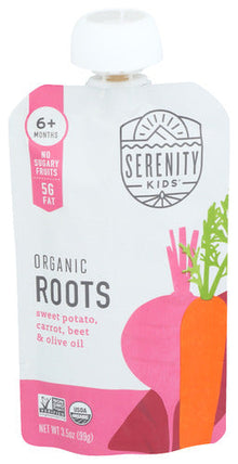 Wholesale Serenity Kids Organic Roots Sweet Potato, Carrot & Beets 3.5oz- Bulk