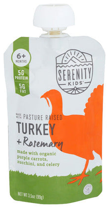 Wholesale Serenity Kids Turkey + Rosemary Purple Carrots, Zucchini and Celery 3.5oz- Bulk