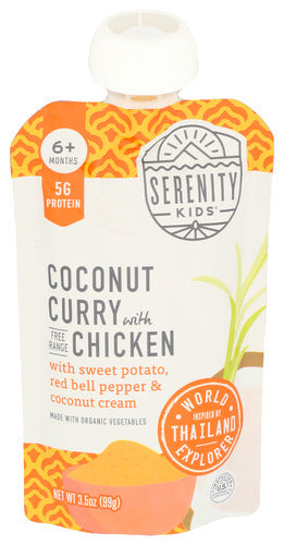 Wholesale Serenity Kids Food Coconut Curry with Chicken 3.5oz- Bulk