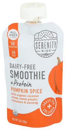 Wholesale Serenity Kids Dairy-Free Smoothie + Protein Pumpking Spice 3.5oz- Bulk