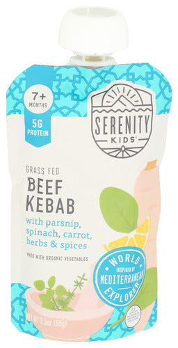 Wholesale Serenity Kids Food Baby Beef Kabob 3.5oz- Bulk