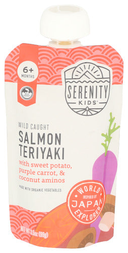 Wholesale Serenity Kids Food Baby Salmon Teriyaki 3.5oz- Bulk