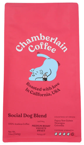 Chamberlain Coffee Social Dog Blend 12oz 12ct